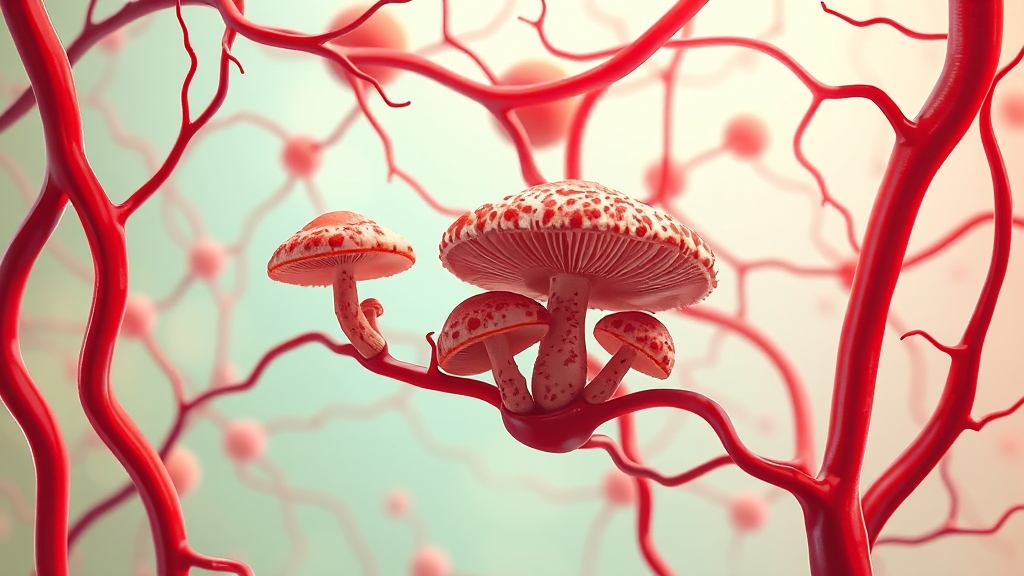 혈관 건강 비밀, 콜레스테롤 개선 (illustration 스타일)