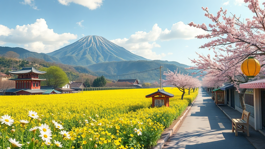 지역별 3월 축제 & 행사 가이드 (서울, 포항, 경주 등) (realistic 스타일)