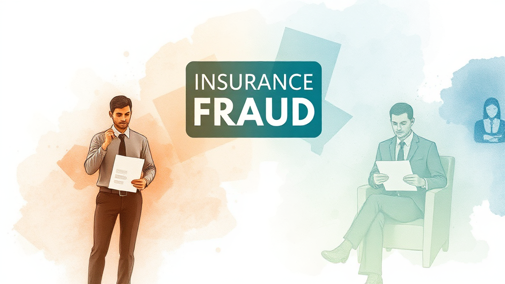 보험금 청구 단계에서의 교묘한 수법 (watercolor 스타일)