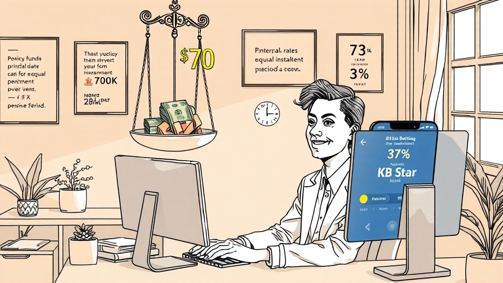 대출 금액 및 상환 조건 (illustration 스타일)