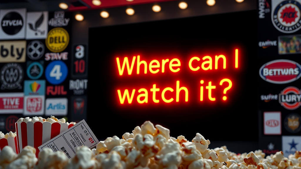 영화, 어디서 볼 수 있나? (realistic 스타일)