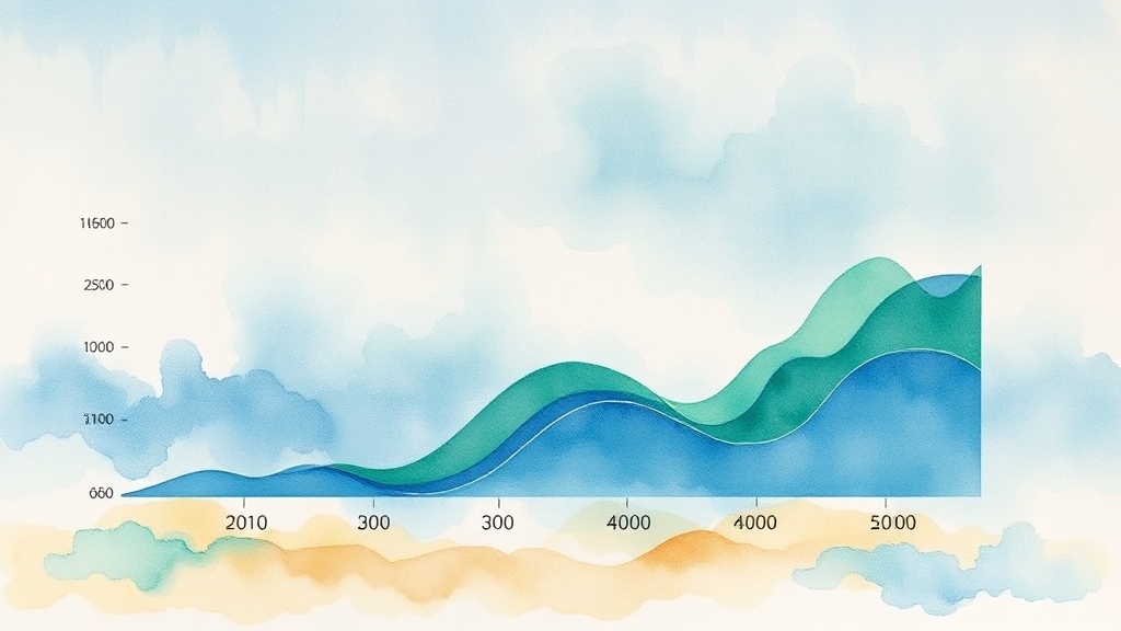 연령별 보험료, 얼마나 차이 날까? (watercolor 스타일)