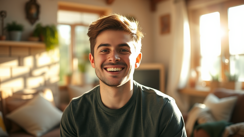 청년 주거 안정, 함께 만들어가요 (realistic 스타일)