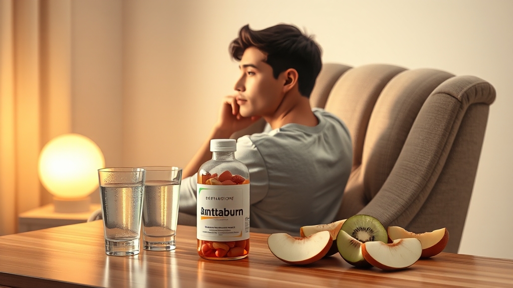 제산제 사용법 & 주의사항 (illustration 스타일)