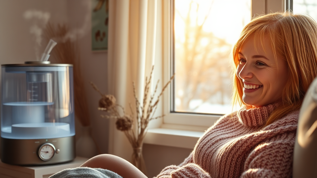 겨울철 난방, 건강하게 지내는 팁 (realistic 스타일)