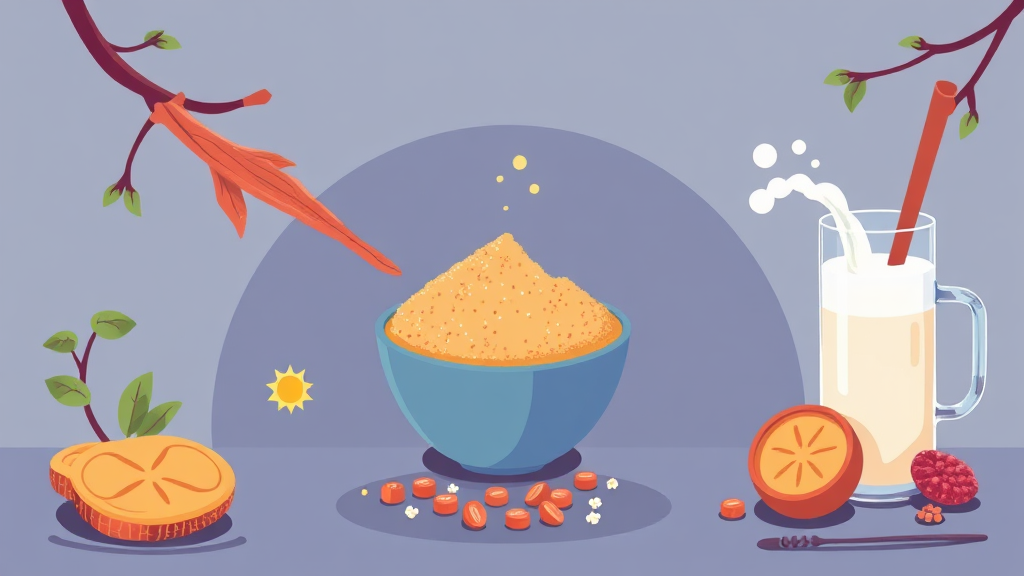 섭취 방법 및 추천 대상 (illustration 스타일)