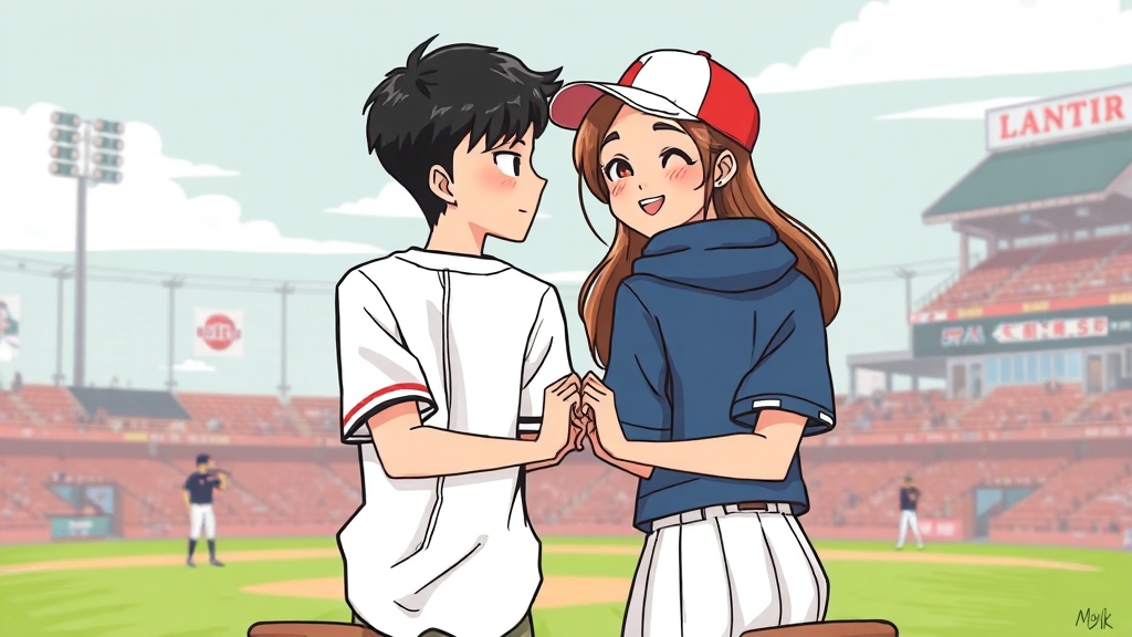 데이트 과정과 감정 변화 (cartoon 스타일)