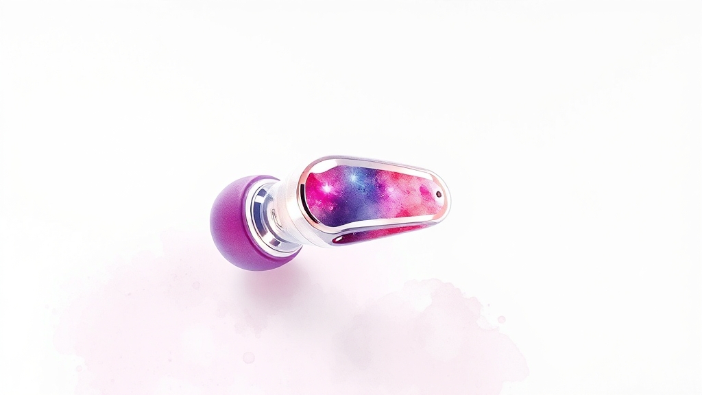 골전도 이어폰 원리 (watercolor 스타일)