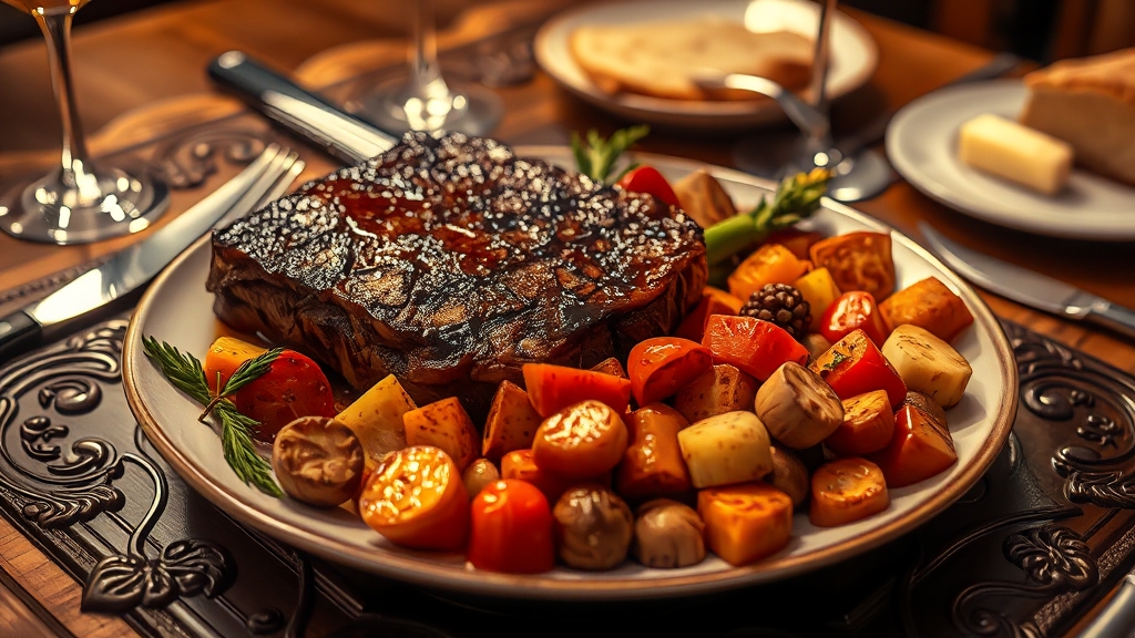 소스와 가니쉬의 조화 (realistic 스타일)