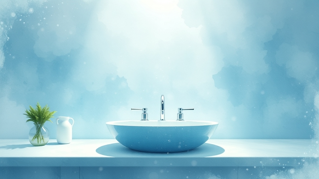 청소 및 위생 관리 요령 (watercolor 스타일)