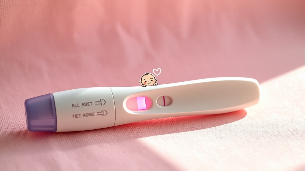 임신테스트기 종류별 특징 (realistic 스타일)