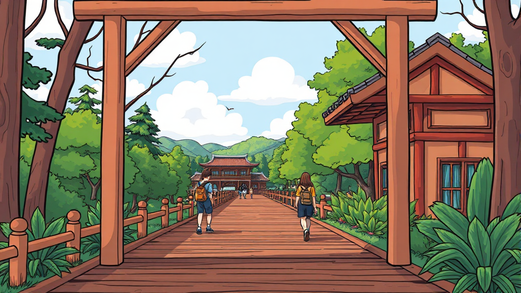 선성수상길, 트래킹 코스 완벽 가이드 (cartoon 스타일)