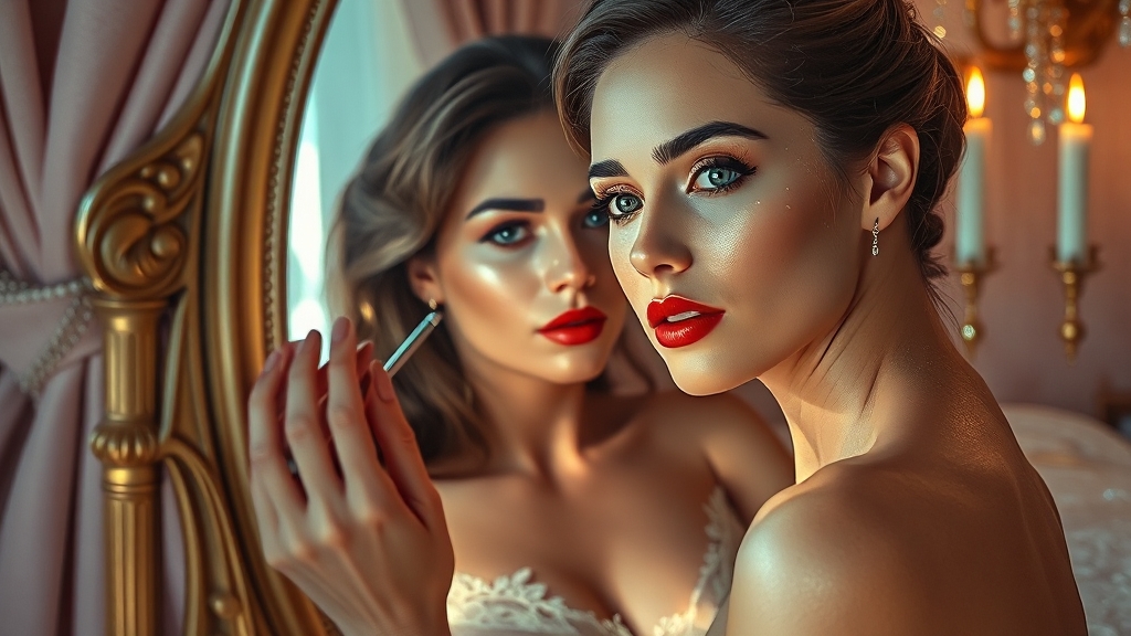 꿈 속 화장품 종류별 해몽 (realistic 스타일)