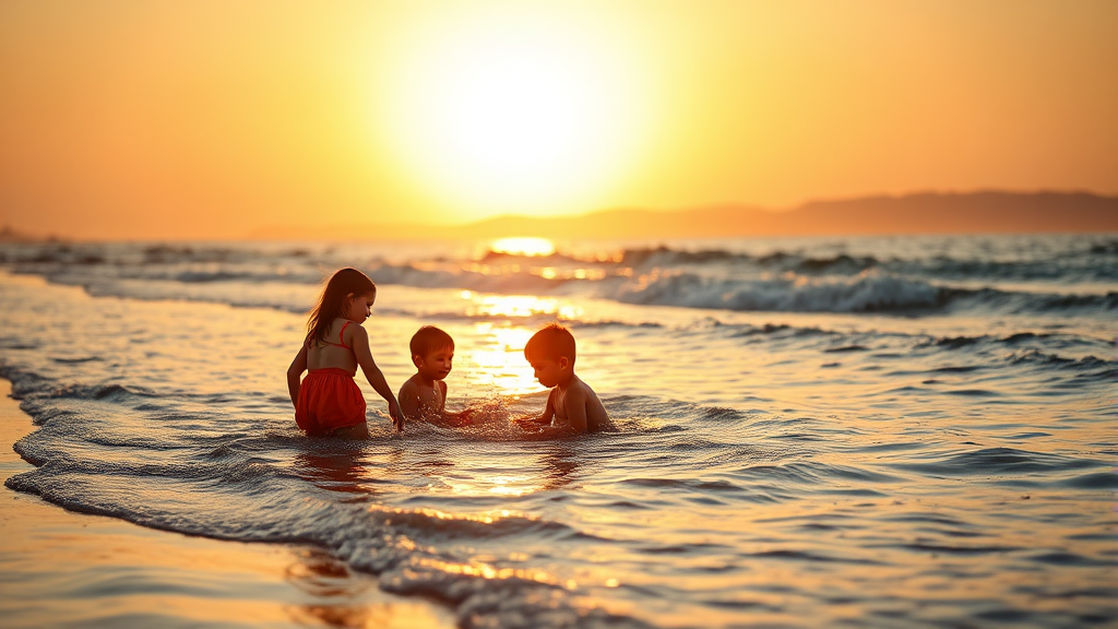 수문해수욕장 운영 정보: 언제 방문하면 좋을까? (realistic 스타일)