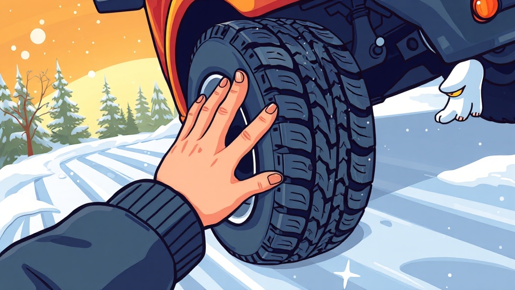 타이어 점검 및 관리 방법 (cartoon 스타일)