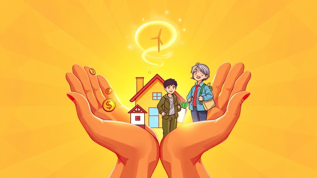 2025년 지원금 종류와 규모 (illustration 스타일)