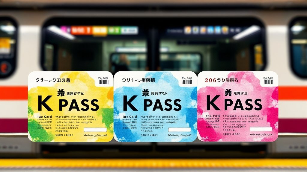 K패스 카드사별 혜택 비교 (watercolor 스타일)