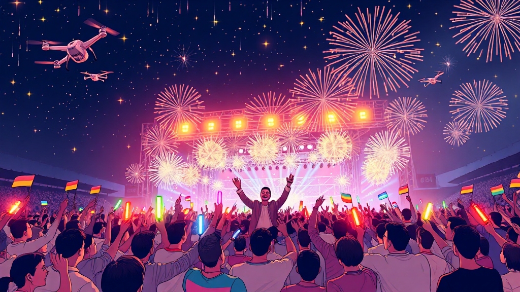 흠뻑쇼 2025 전국 투어 일정 (illustration 스타일)