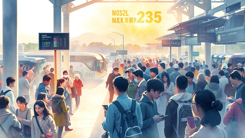 2025 추석 버스 예매 시작 (watercolor 스타일)