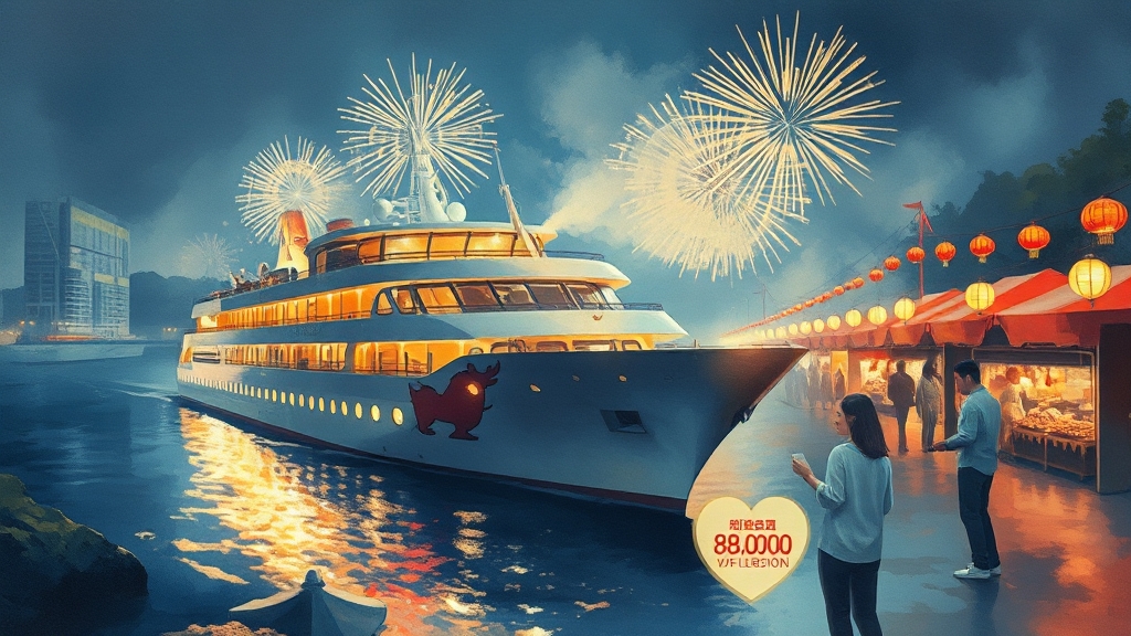 미남크루즈 할인 팁 (watercolor 스타일)