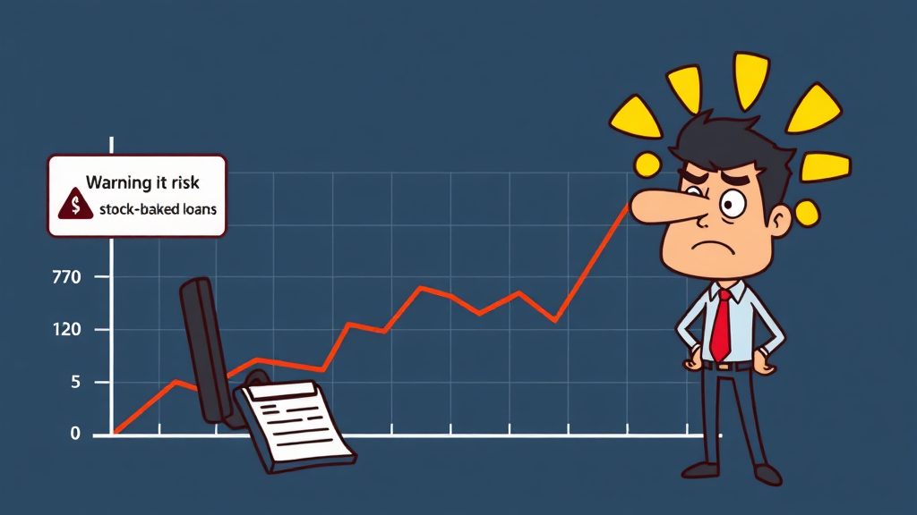 주식담보대출, 주의해야 할 점은? (cartoon 스타일)