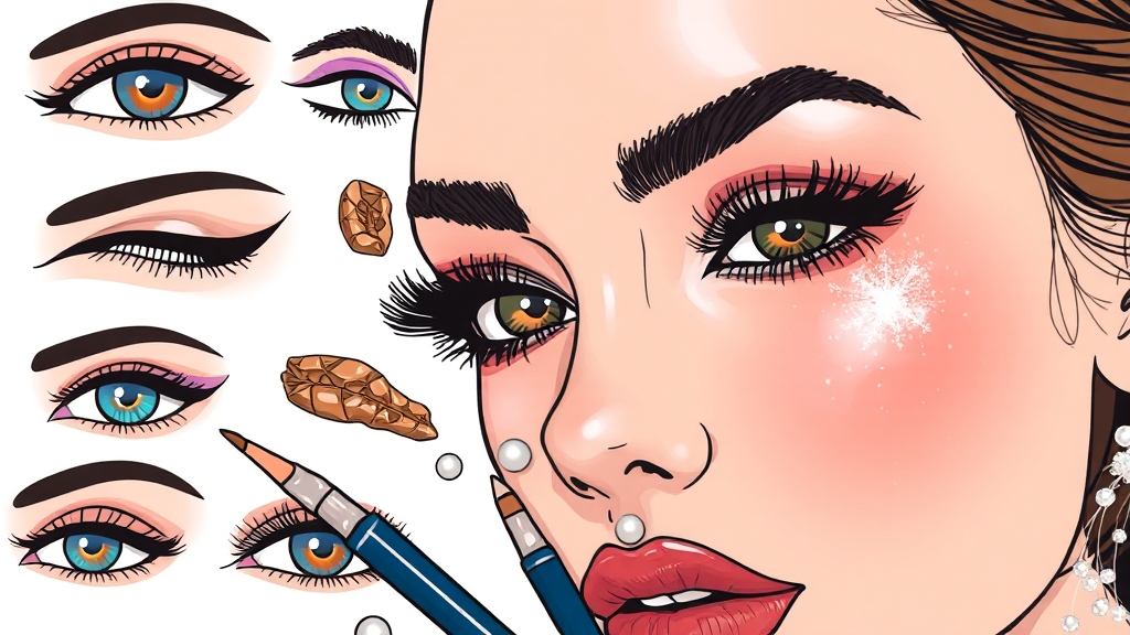 눈매 교정 아이 메이크업 (illustration 스타일)