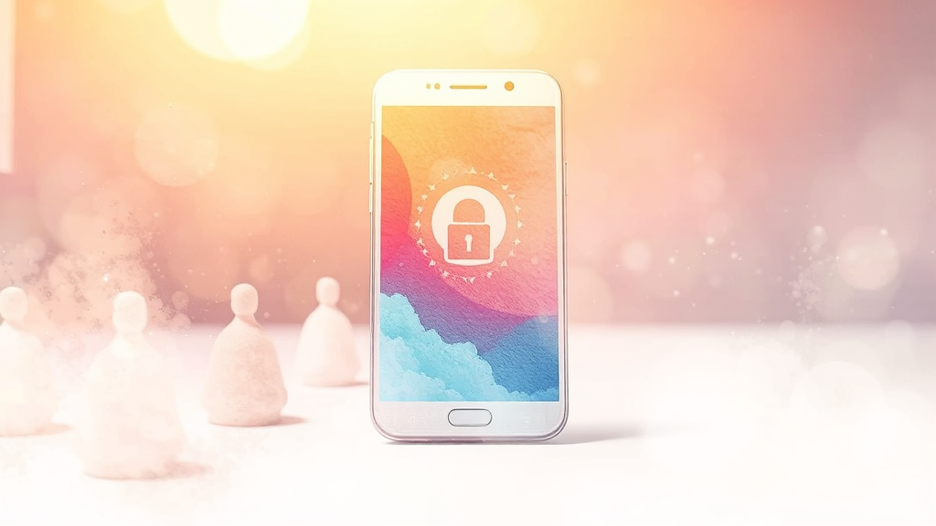 개인정보 보호 실천 방안 (watercolor 스타일)