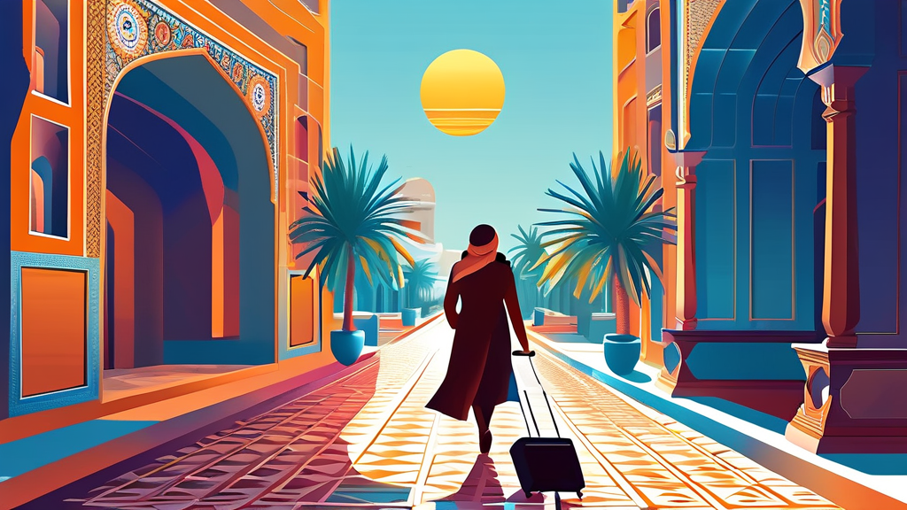 개운한 여행을 위한 시차 적응 꿀팁 총정리 (illustration 스타일)