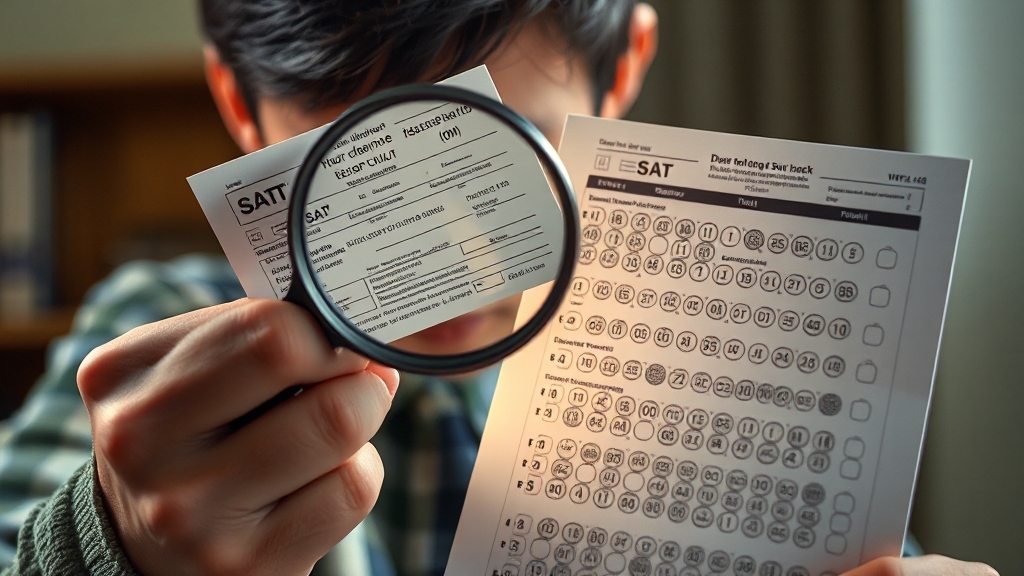 가채점표 작성법 & 유의사항 (realistic 스타일)