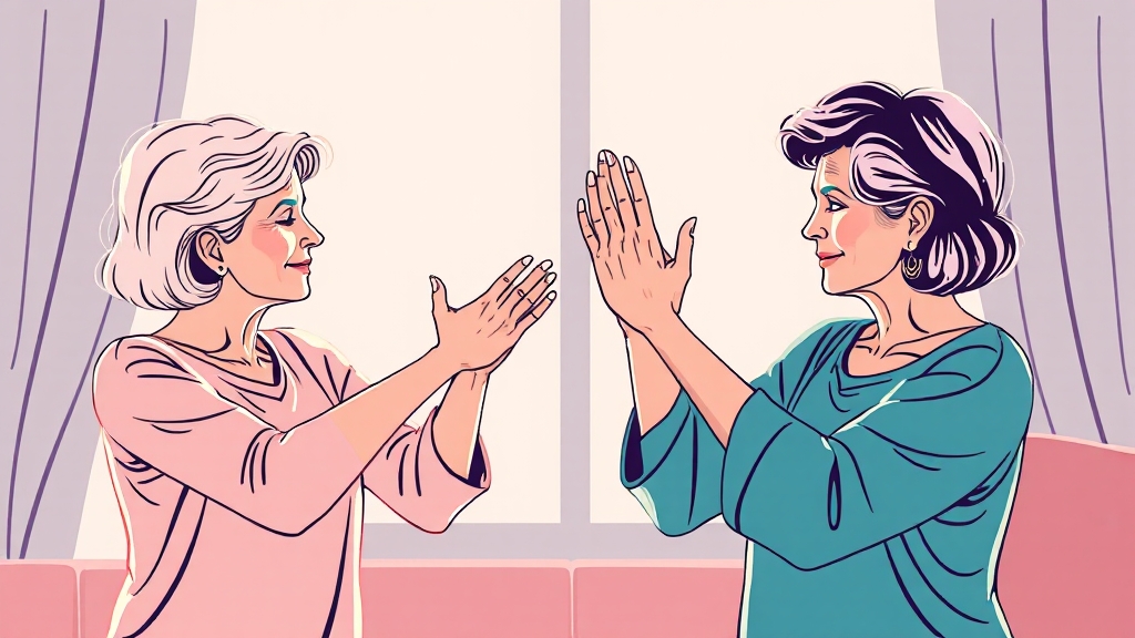 갱년기 관절통, 주요 원인은? (illustration 스타일)