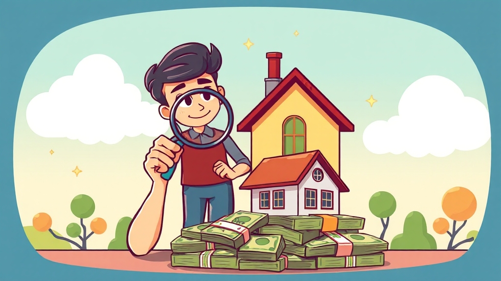 전세자금대출 금리 비교하기 (cartoon 스타일)