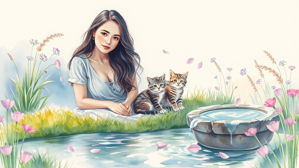 건강한 방광, 행복한 삶 (watercolor 스타일)