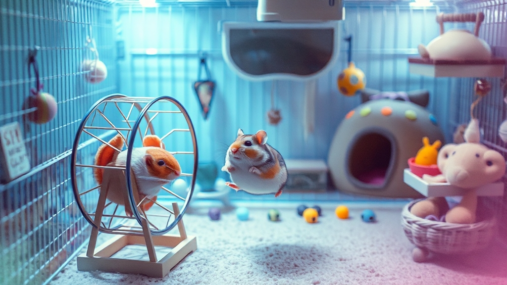 햄스터 사육 준비물 (watercolor 스타일)
