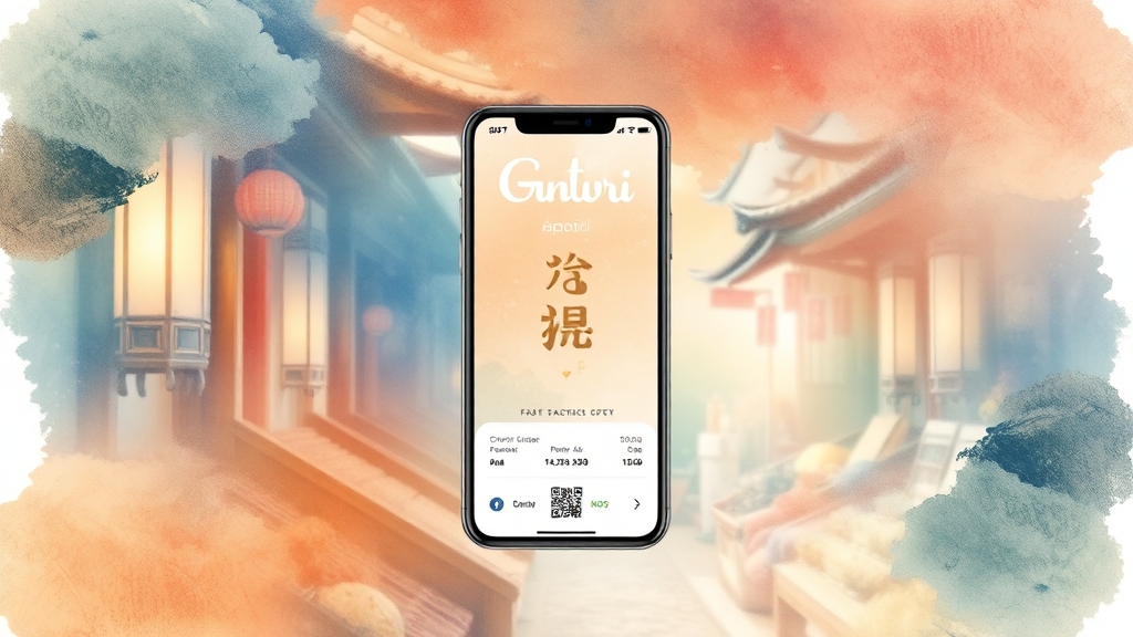 디지털 온누리상품권 사용법 안내 (watercolor 스타일)