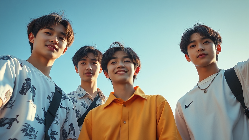 자체 프로듀싱의 힘: 스트레이 키즈 음악의 글로벌 경쟁력 (realistic 스타일)