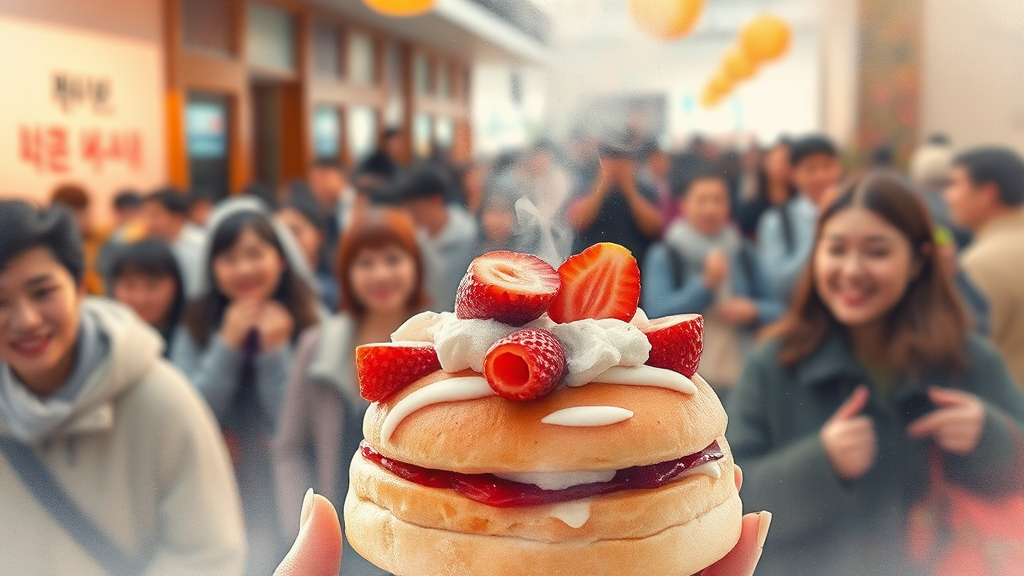 성심당 방문 꿀팁 (watercolor 스타일)