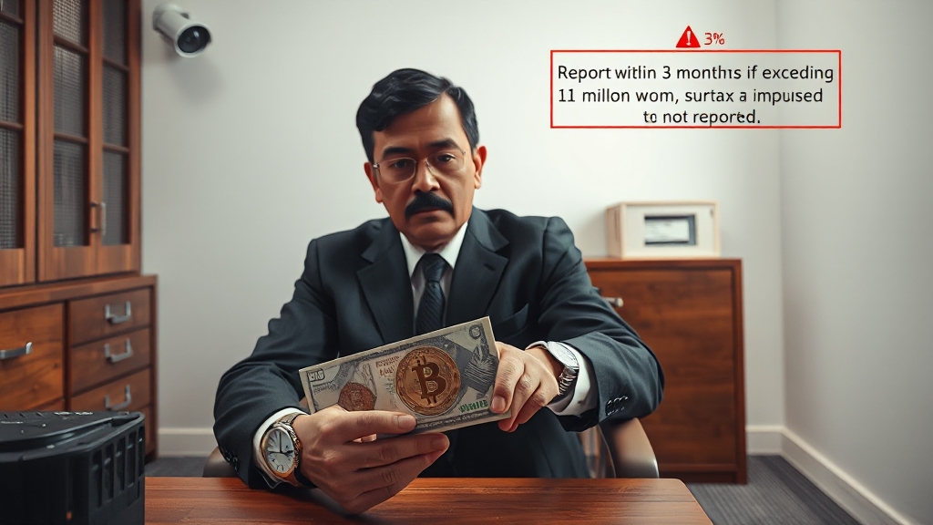 증여세 신고 방법 및 미신고 시 불이익 (realistic 스타일)