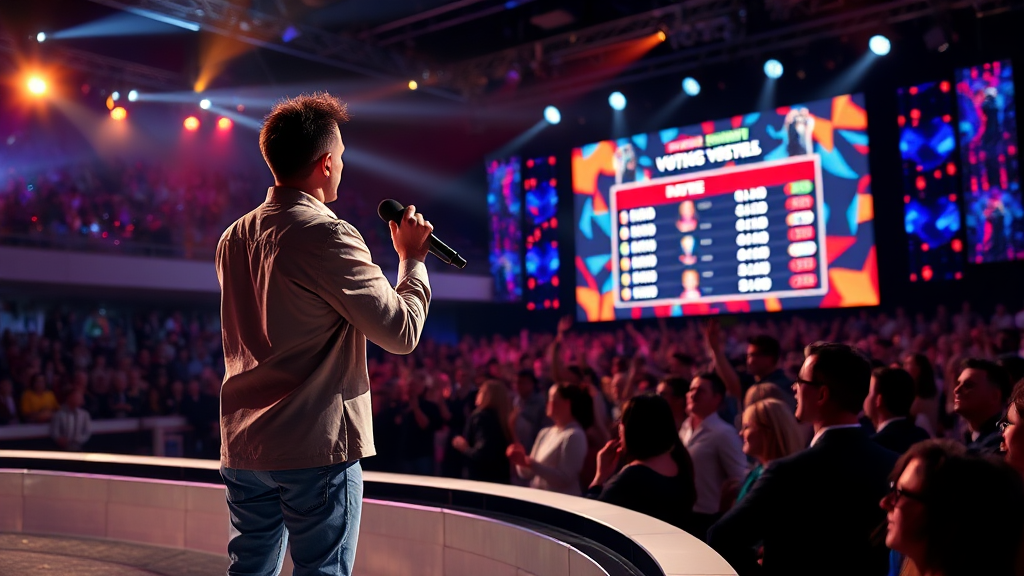 대국민 응원 투표: 당신의 선택이 순위를 바꾼다 (realistic 스타일)