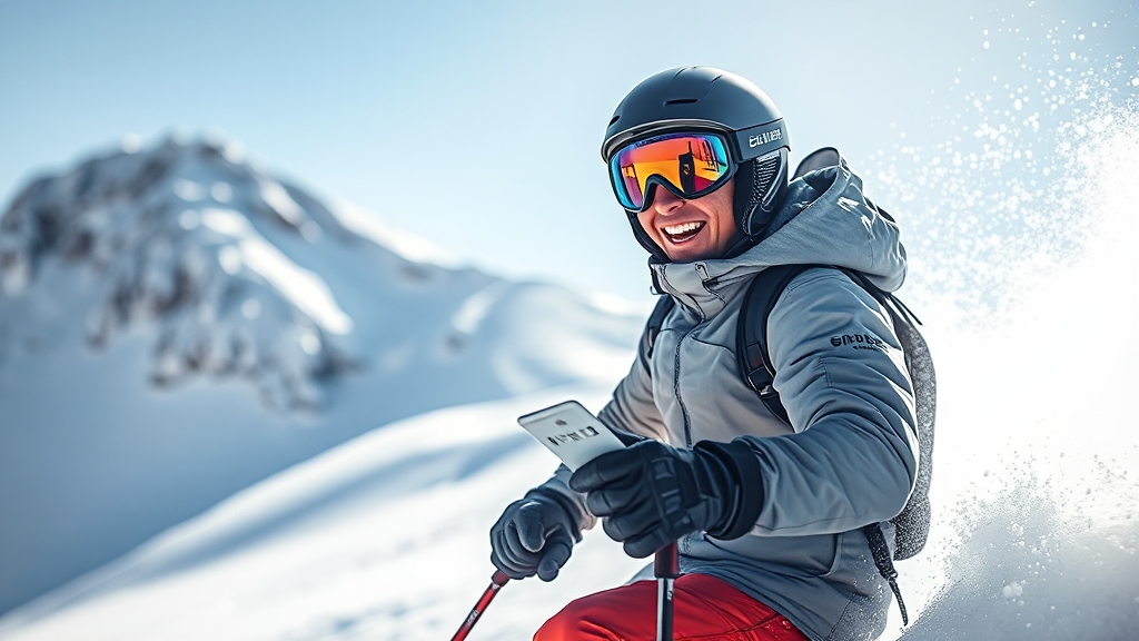 스키장 가기 전 체크리스트 (realistic 스타일)