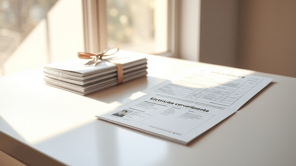 필요 서류 완벽 정리 (realistic 스타일)