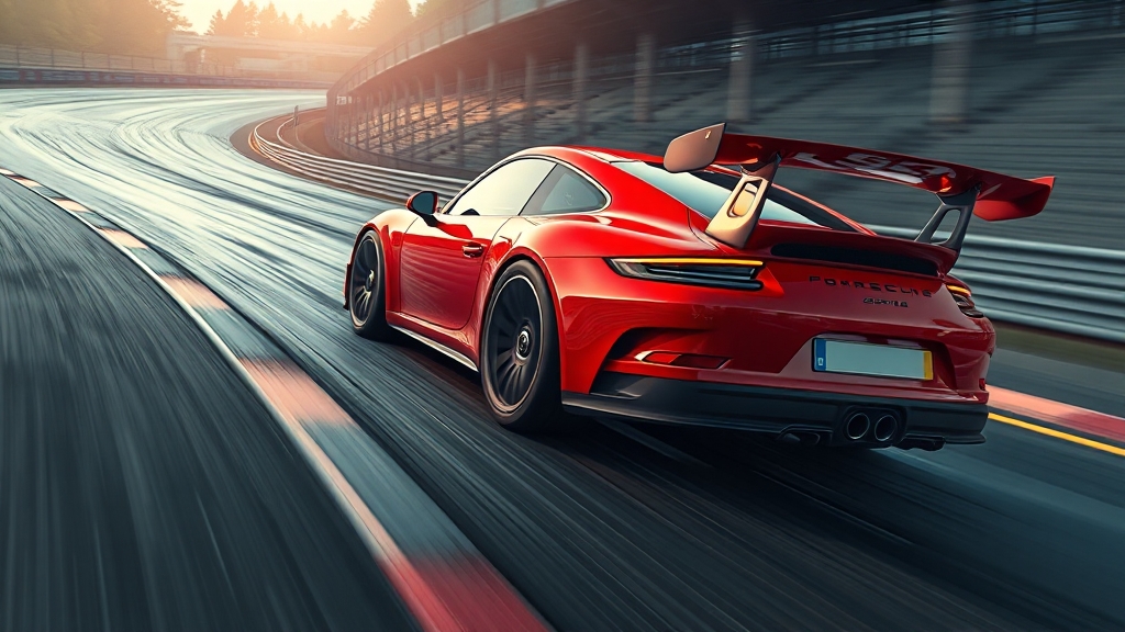 911 GT3 엔진 및 성능 (illustration 스타일)