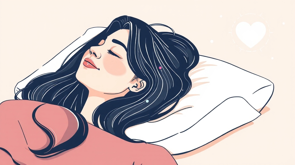 경추베개 사용 후기 및 추천 (illustration 스타일)