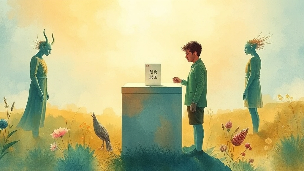 개표 참관인 알바 소개 (watercolor 스타일)