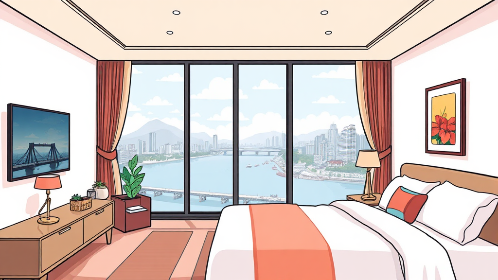 객실 정보: 내 집처럼 편안한 객실과 다채로운 타입 (cartoon 스타일)