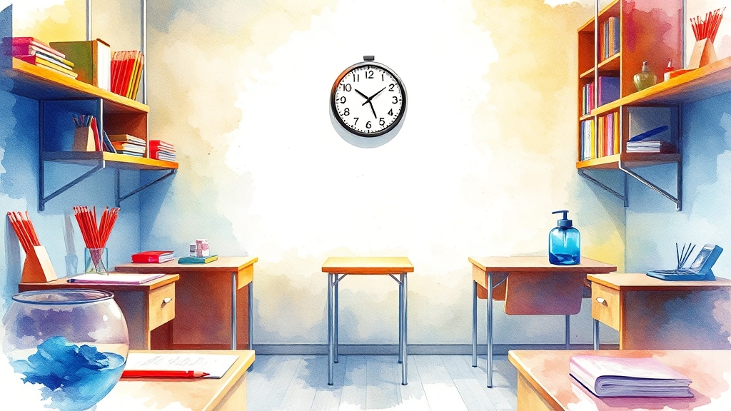 준비물 및 유의사항 (watercolor 스타일)