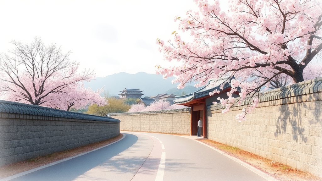 방문객을 위한 필수 정보: 교통, 주차, 숙소 팁 (watercolor 스타일)