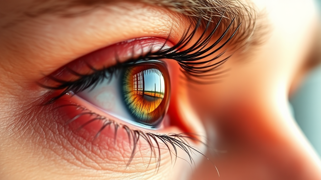 아스타잔틴 효능: 맑음 유지, 항산화 효과 (realistic 스타일)