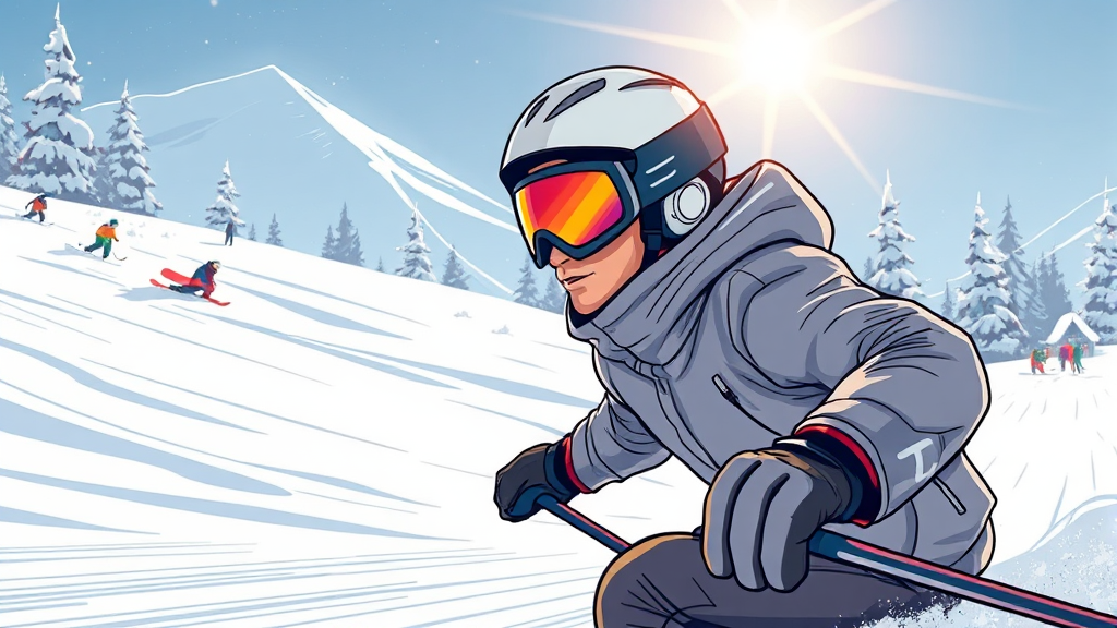 스키장 준비물 및 복장 가이드 (illustration 스타일)