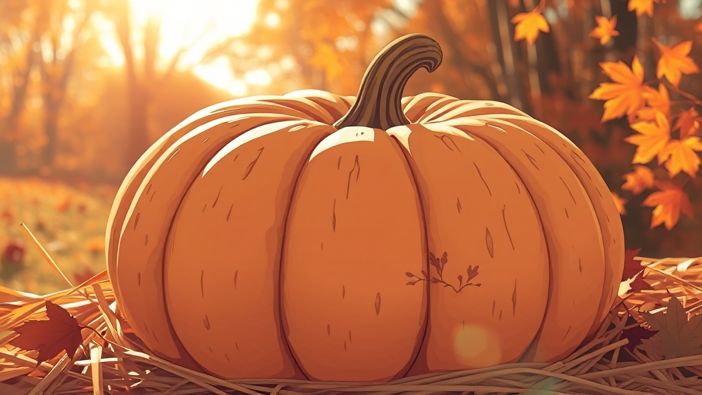 늙은 호박 보관법 (illustration 스타일)