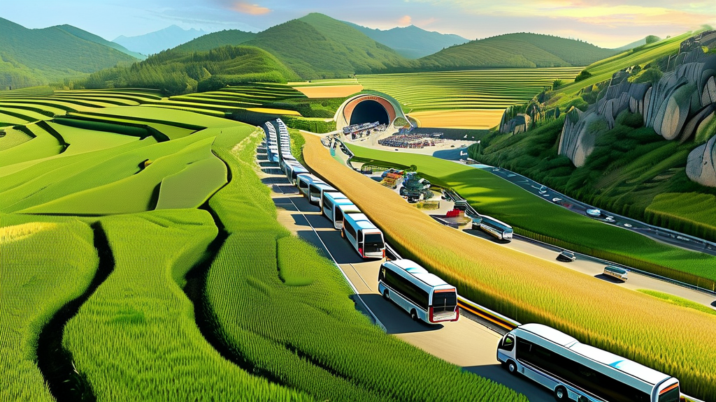 축제 방문을 위한 교통 및 주차 정보 (realistic 스타일)